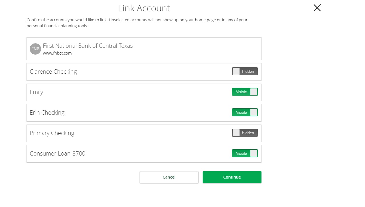 PFM Getting Started Alliance Bank Central Texas