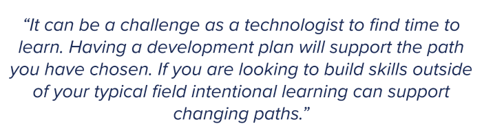 Having a learning plan quote