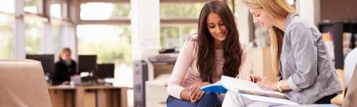 People studying