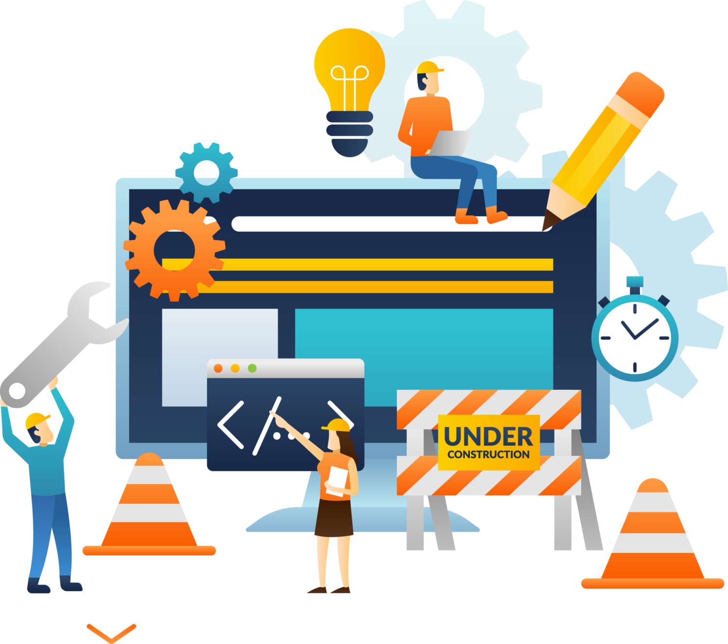 Website maintenance crew