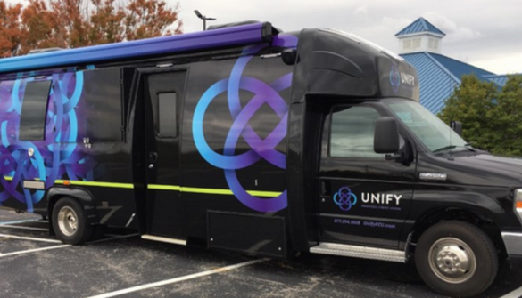 UNIFY Financial Credit Union Mobile Branch vehicle